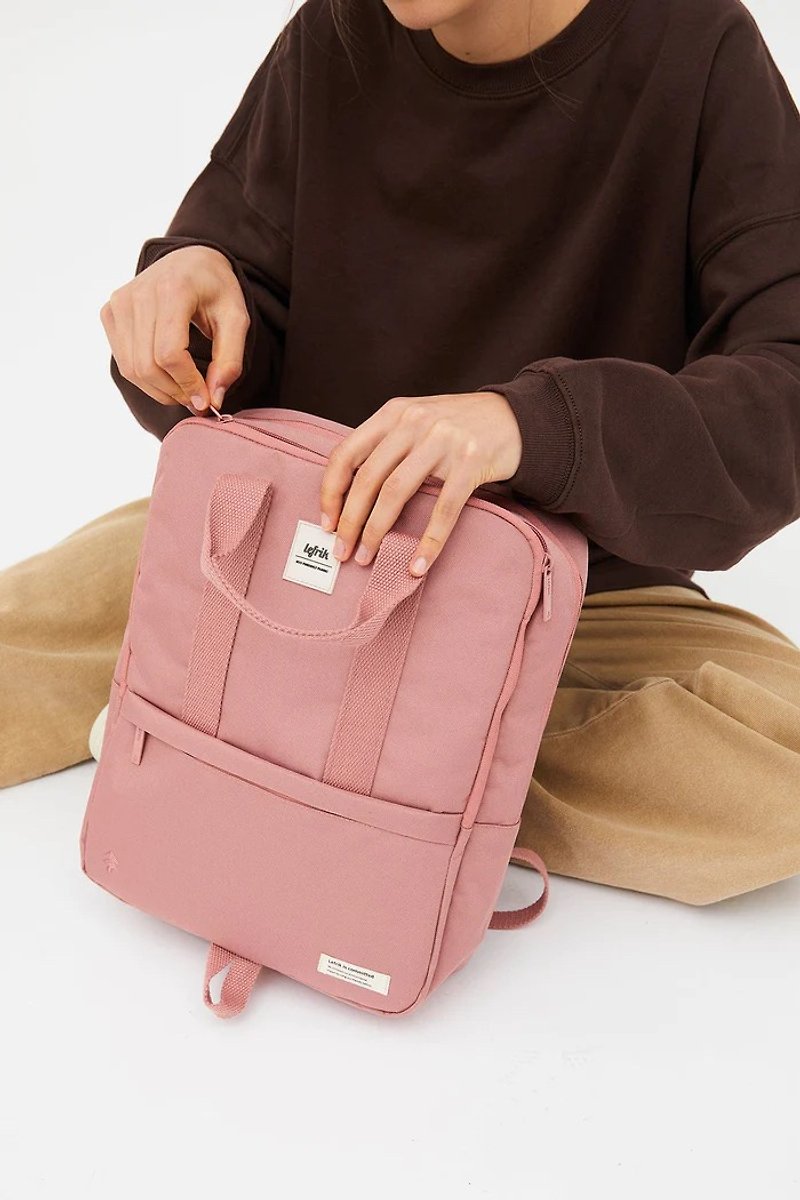 Lefrik from Spain - 13'Smart Daily Backpack | Pink | Waterproof Computer Bag - Backpacks - Plastic Pink