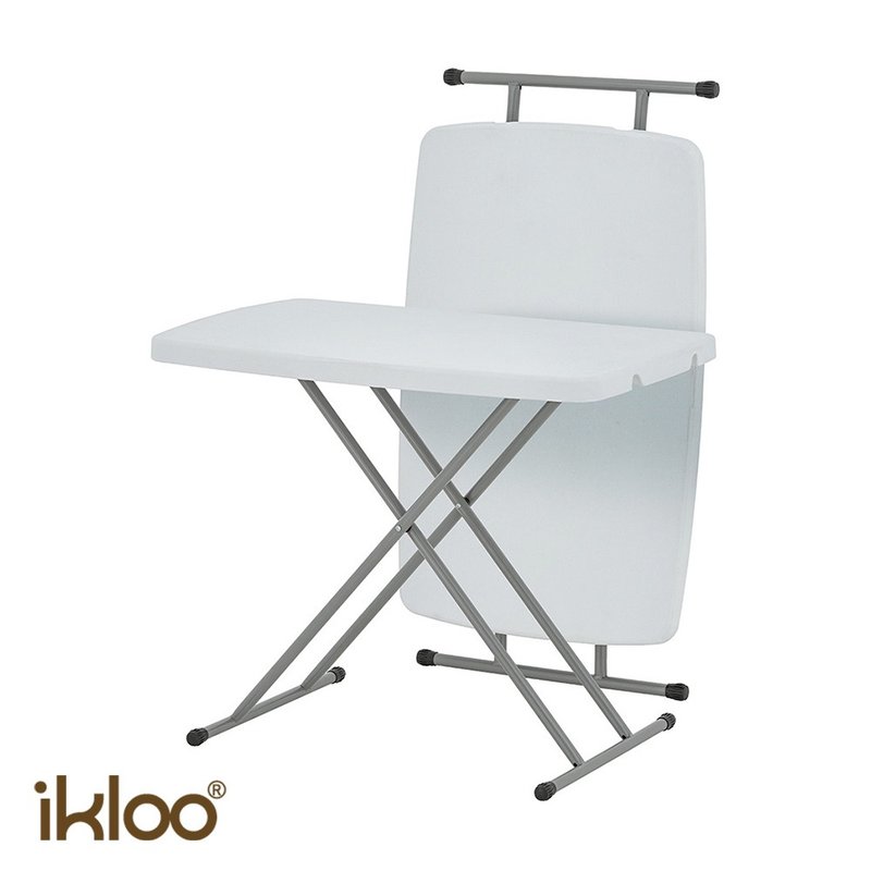 【ikloo】簡易可調式升降桌摺疊桌 三段調整 室內外兩用 工作桌 - 其他家具 - 塑膠 白色