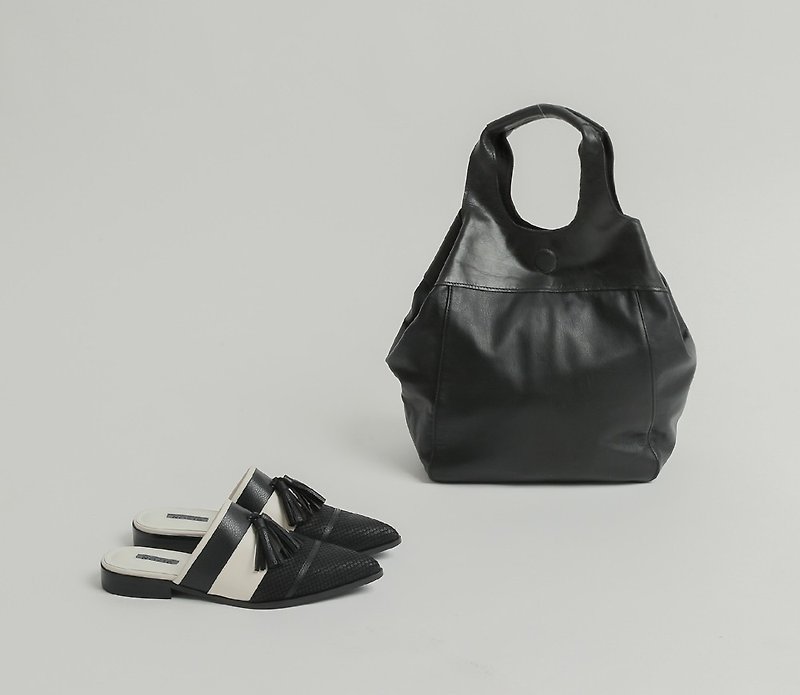 Goody Bag-shoes paired 30% discount combination - Messenger Bags & Sling Bags - Genuine Leather Black