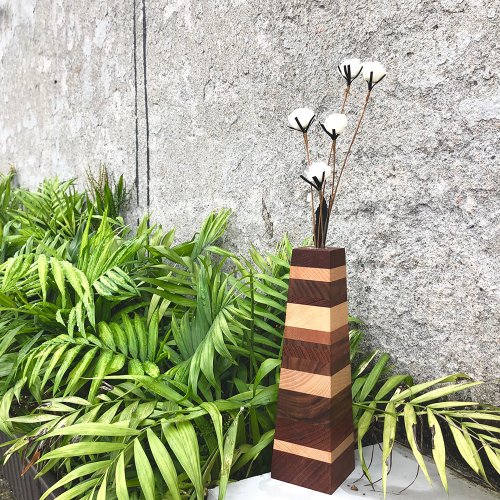 カラー寄木細工の花 - ショップ Forest School 花瓶・植木鉢 - Pinkoi