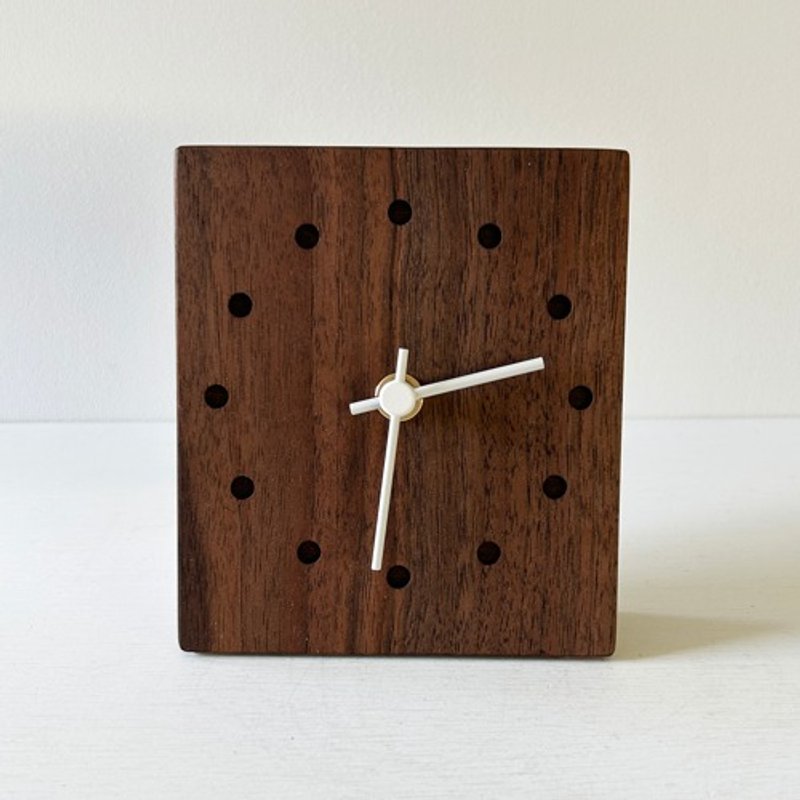 Table Clock - Walnut No.1 - นาฬิกา - ไม้ สีดำ