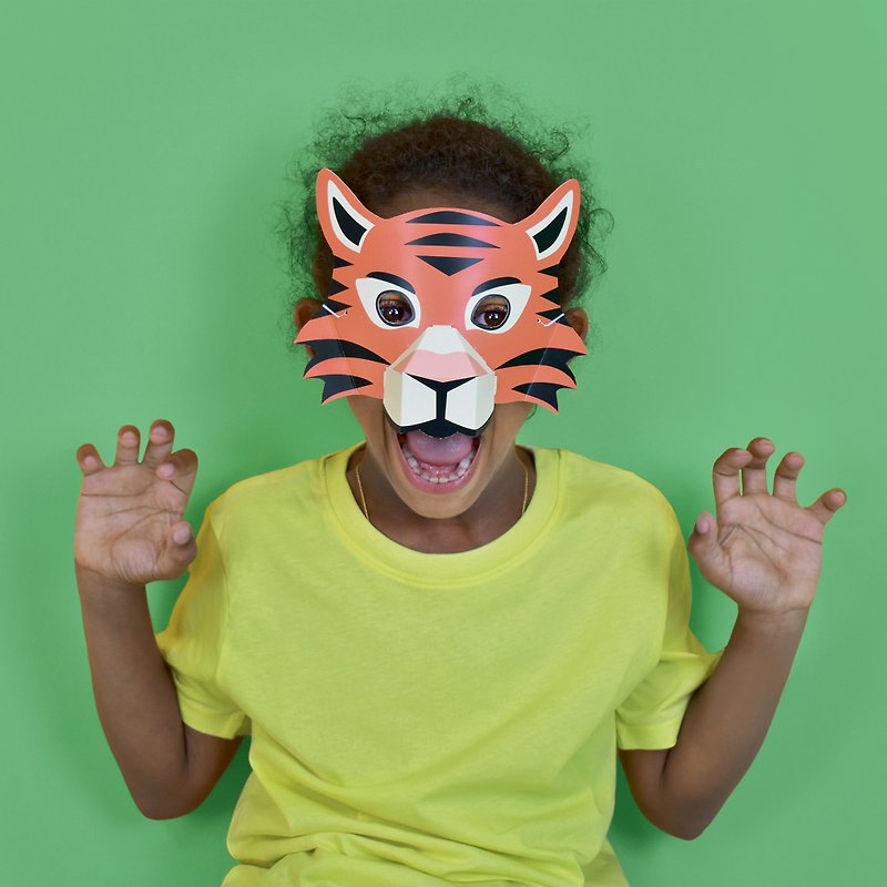 独自のジャングルの動物のマスクを作成する - 知育玩具・ぬいぐるみ - 紙 
