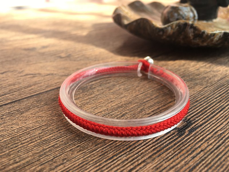 Red cord (custom length) - Anklets & Ankle Bracelets - Polyester Red