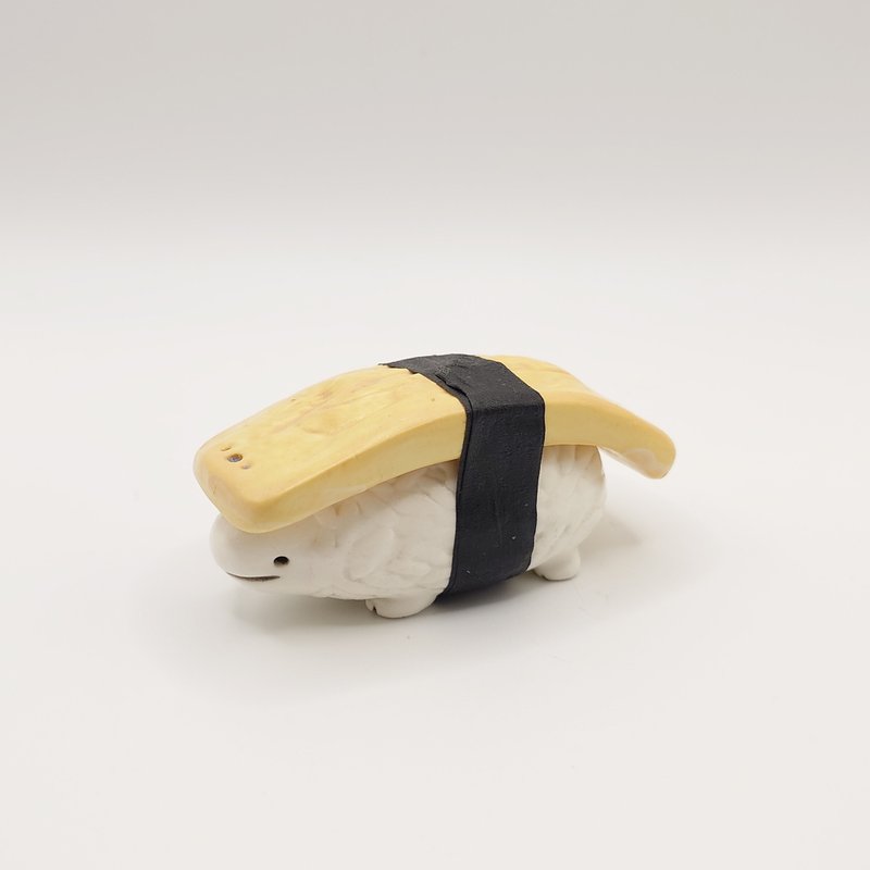 玉子燒壽司(筷架+線香座組合) - 擺飾/家飾品 - 陶 