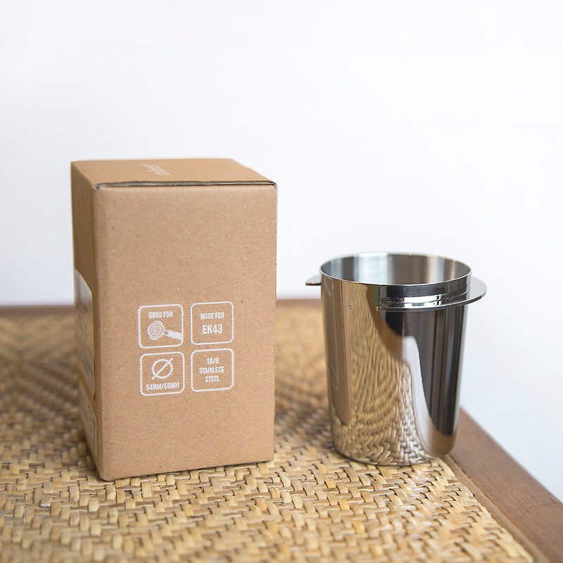 磨豆機接粉杯 EK磨豆機 義式把手專用 咖啡粉杯 - 咖啡壺/咖啡器具 - 不鏽鋼 銀色