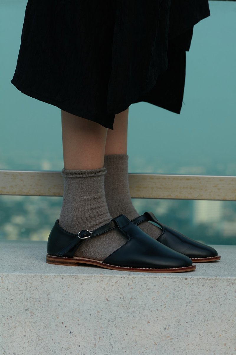 Elio Sandals - 女休閒鞋/帆布鞋 - 真皮 黑色