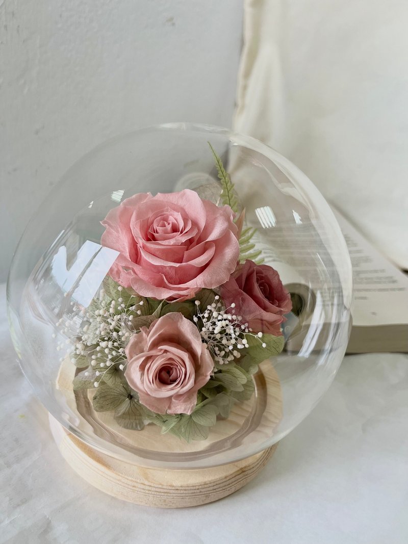 森林系永生花泡泡球_貳伍花坊 - 乾燥花/永生花 - 玻璃 