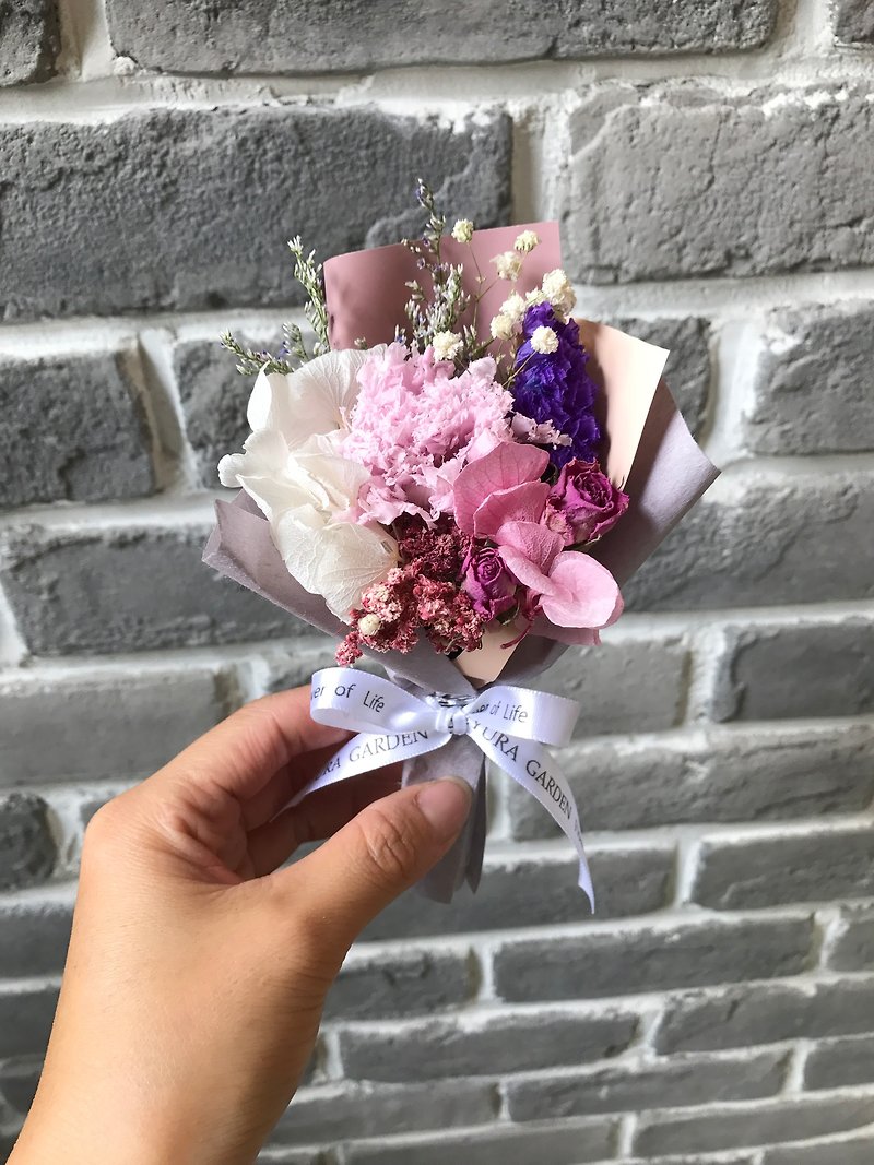 璎珞 Manor*I06*Small bouquet of bucket / eternal flower dry flower / gift bouquet / exchange gift - Items for Display - Plants & Flowers 