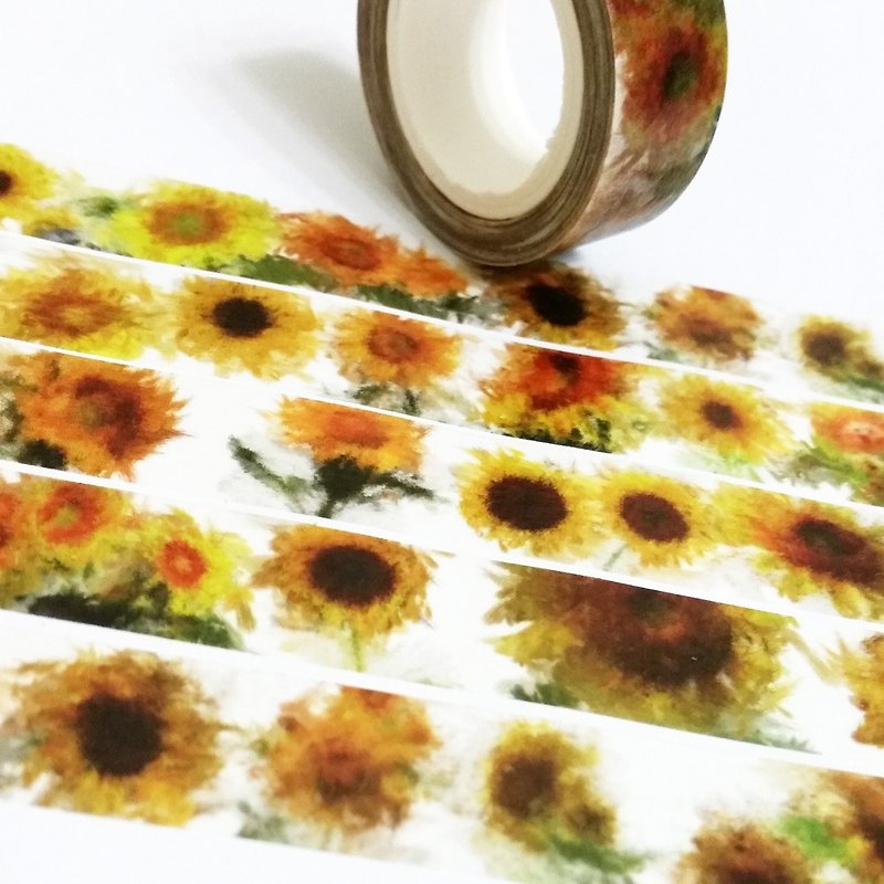 Sample Washi Tape Sunflower - มาสกิ้งเทป - กระดาษ 