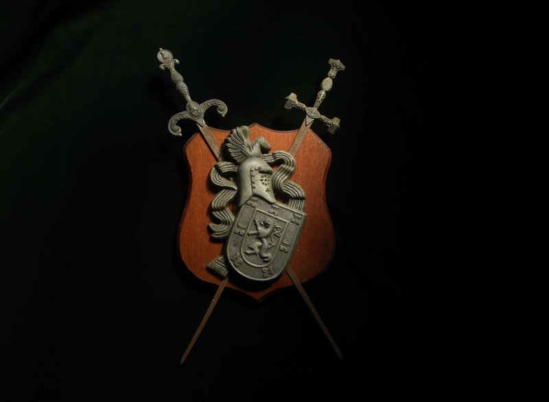 【老時光 OLD-TIME】早期歐洲大款武士盾牌掛飾 - 擺飾/家飾品 - 其他材質 多色