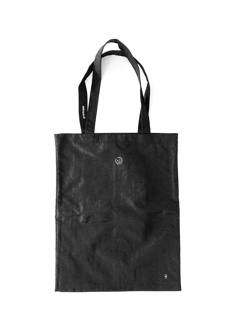 Tote Bag : Be happy - Messenger Bags & Sling Bags - Nylon Black
