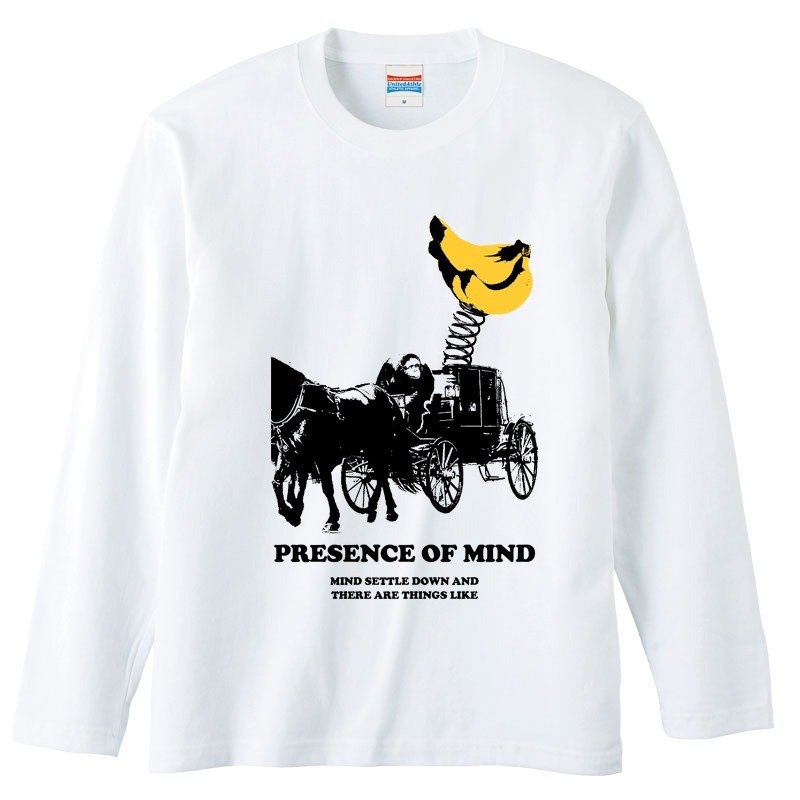 ロングスリーブTシャツ / of mind - 男 T 恤 - 棉．麻 白色