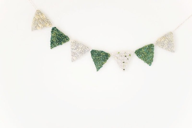 Winter Limited. Glaucum Special Edition. Christmas pennant - Items for Display - Wool Gray