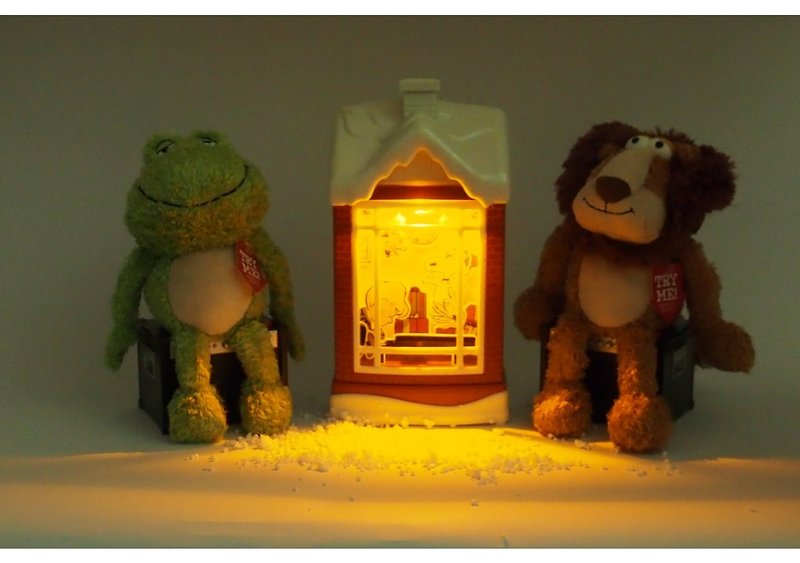 スヌーピーの音と光の装飾 - クリスマスパーティー - 置物 - 紙 イエロー
