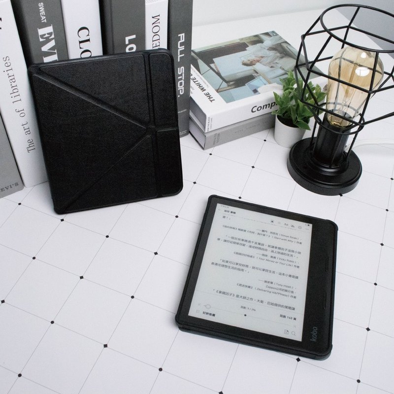 樂天Kobo sage 8吋 四角加厚 自動休眠 電子書閱讀器 防摔保護套 - 科技小物 - 塑膠 黑色