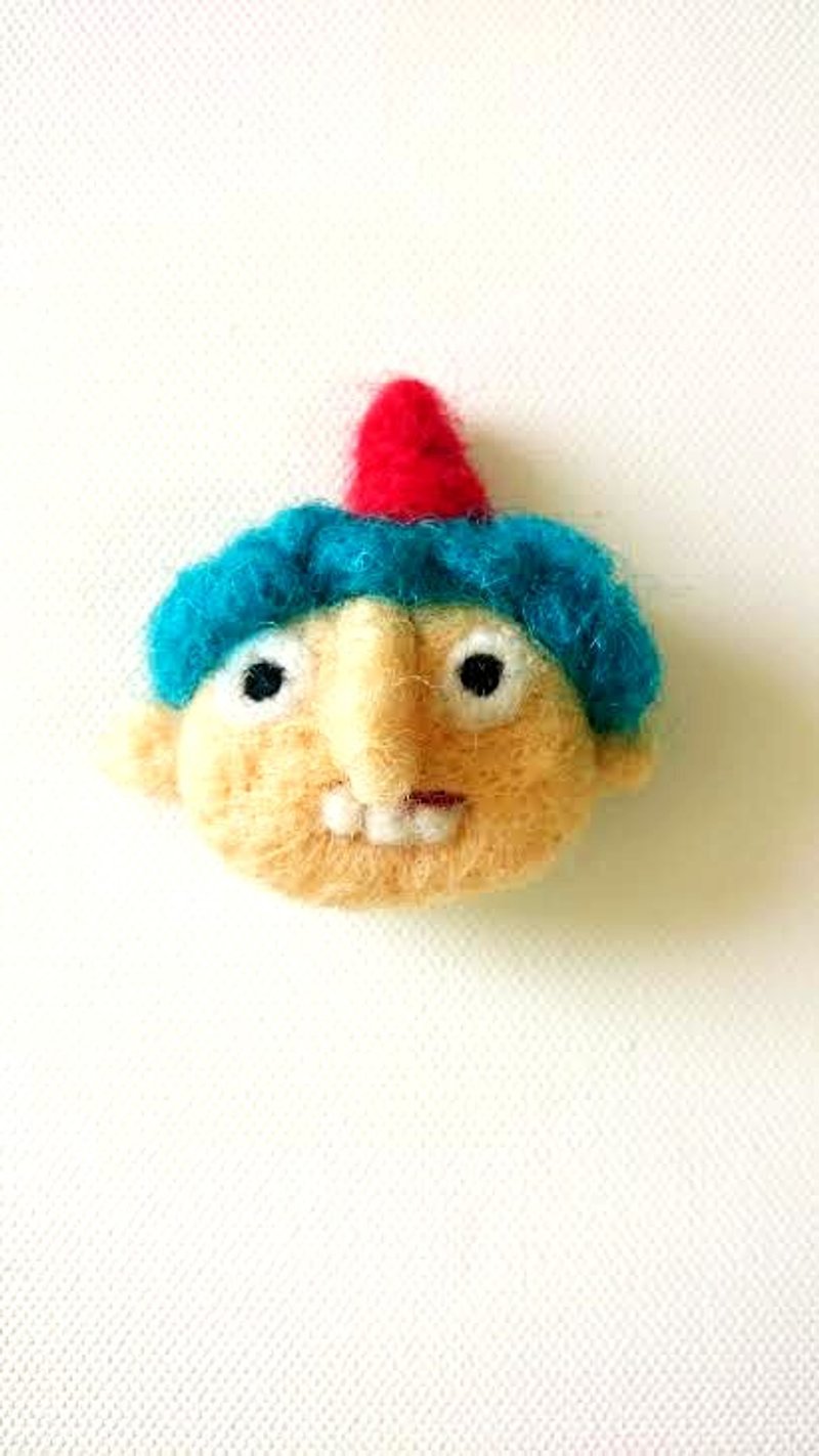 Prince exclusive good - You are awesome wool felt brooch strap. - ตุ๊กตา - ขนแกะ หลากหลายสี