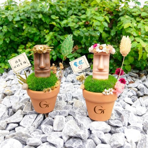 花輪巨大石像鉢植え植物立ちブランド体験石鹸フラワーカードで小袋を送る