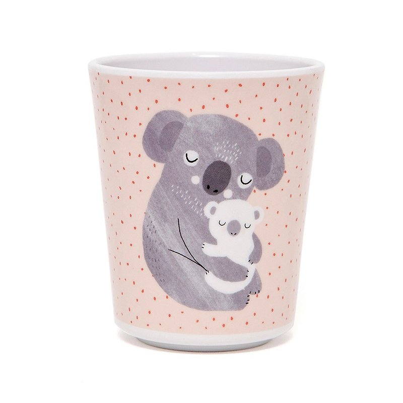 Dutch Petit Monkey Healing Raccoon Mini Cup - จานเด็ก - พลาสติก 