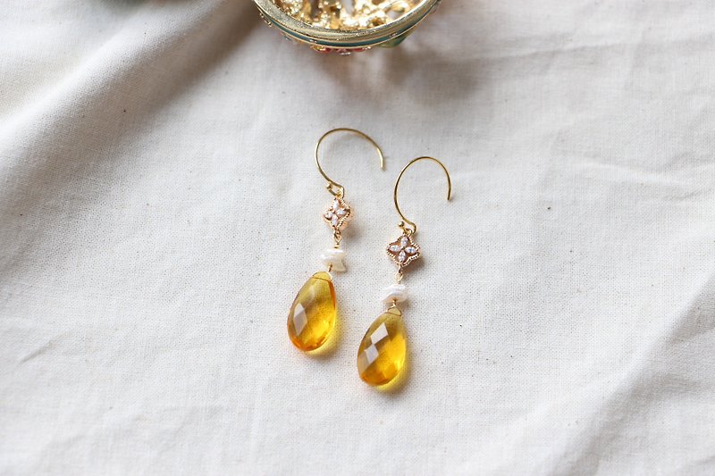 Gleam Sunset Natural Stone Earrings - Earrings & Clip-ons - Semi-Precious Stones 
