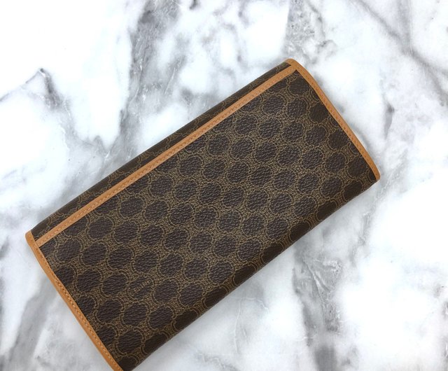 日本直送 名牌中古包 】CELINE セリーヌ マカダム トリオンフ 長財布