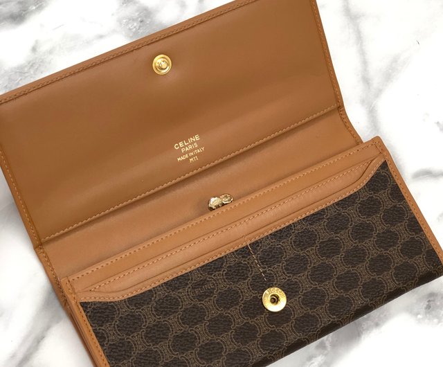 日本直送 名牌中古包 】CELINE セリーヌ マカダム トリオンフ 長財布