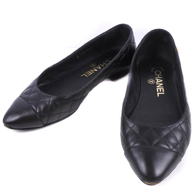 【日本直送】シャネル CHANEL マトラッセ パンプス カーフ 黒 レディース【中古】 - 高跟鞋/跟鞋 - 真皮 黑色