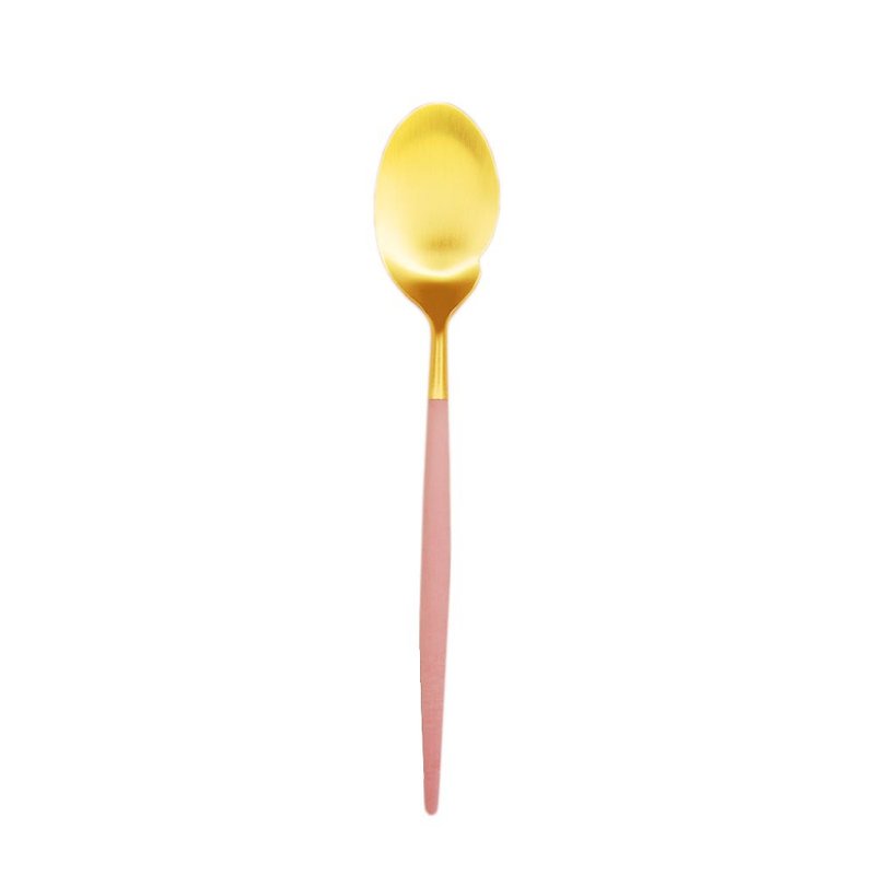 GOA PINK MATTE GOLD GOURMET SPOON - Cutlery & Flatware - Stainless Steel Pink