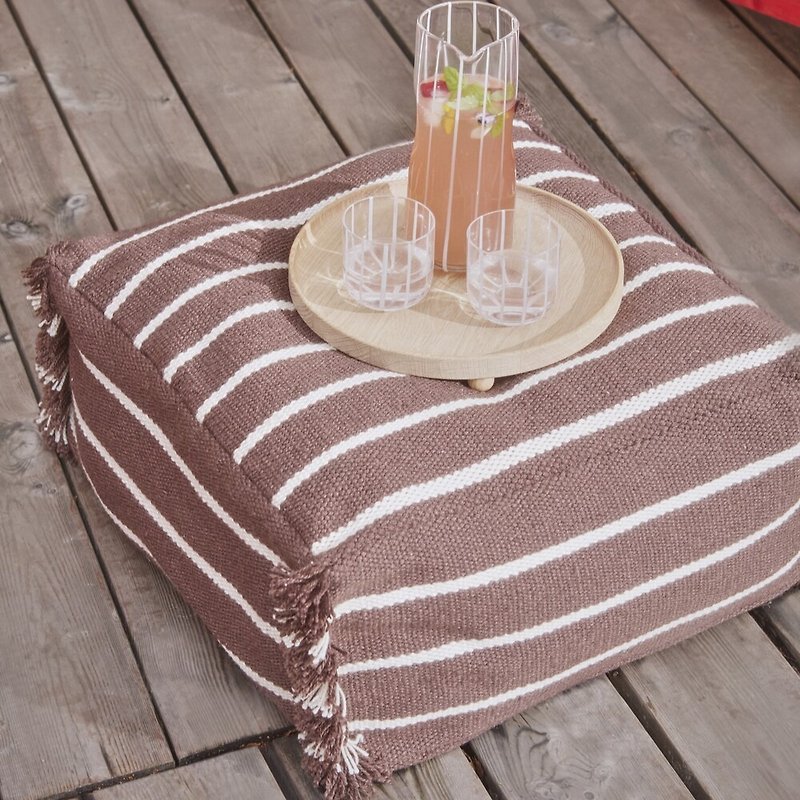 OYOY  Lina零碳系列 - 方形座墊 / 巧克色 - 椅子/沙發 - 環保材質 多色