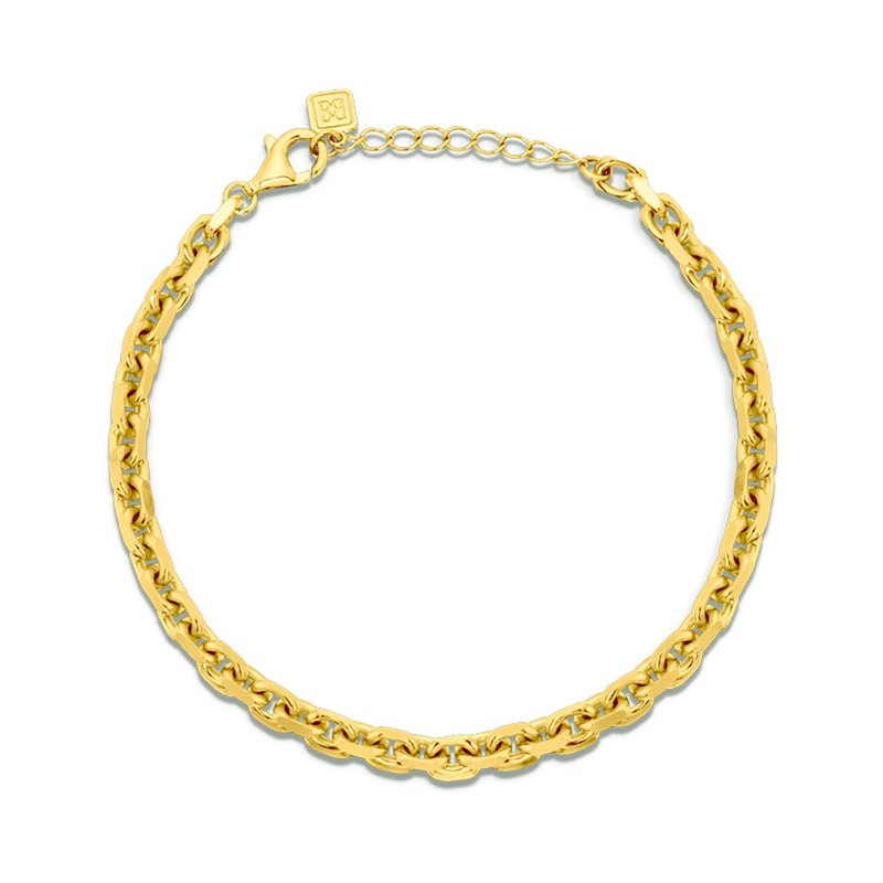 LA LIGNE ANKER CHAIN SOLID BRACELET - Bracelets - Sterling Silver Gold