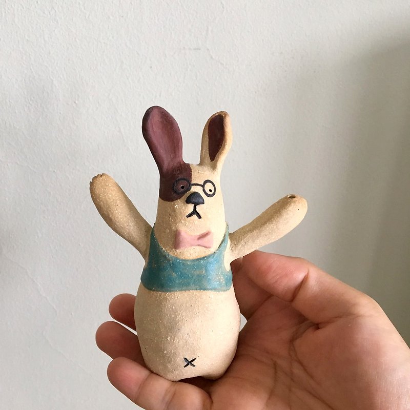 Out of order rabbit Tao Ouqi pre-order 6/22 out of the kiln - ตุ๊กตา - ดินเผา 