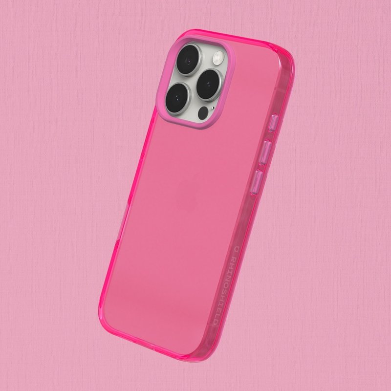 JellyTint transparent anti-fall phone case/Pink Yangtao for iPhone 16 series - Phone Cases - Plastic Pink