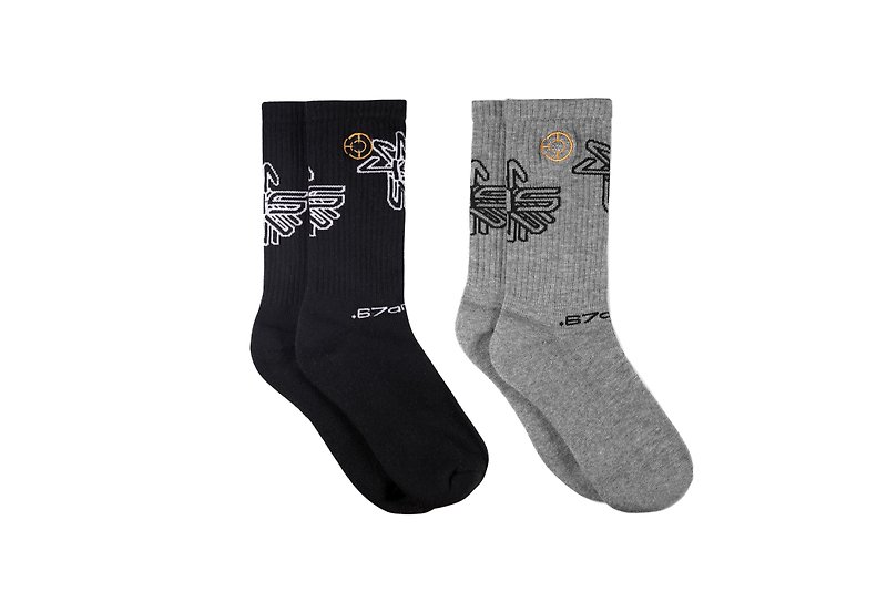 4S_KAMON SOCKS _ - Socks - Cotton & Hemp Black