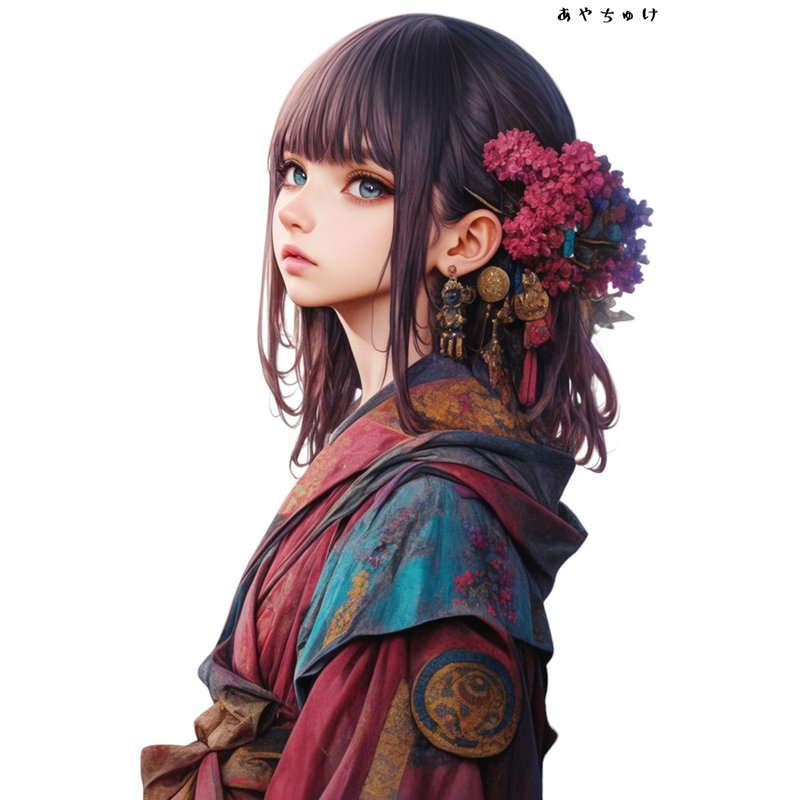 【6月中旬新作】07-096-0311 コラージュステッカー - 貼紙 - 紙 
