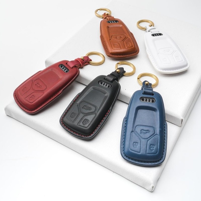 AUDI 奧迪 A1 A3 A4 A5 A8 Q2 Q3 Q5 Q7 RS7 鑰匙圈 鑰匙皮套 - 鑰匙圈/鑰匙包 - 真皮 
