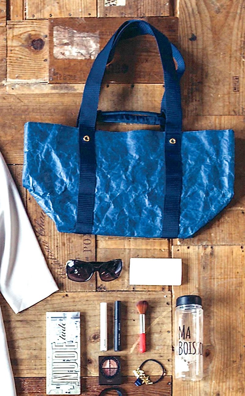 กระเป๋าผ้าญี่ปุ่น - กระเป๋าแมสเซนเจอร์ - ไฟเบอร์อื่นๆ สีน้ำเงิน