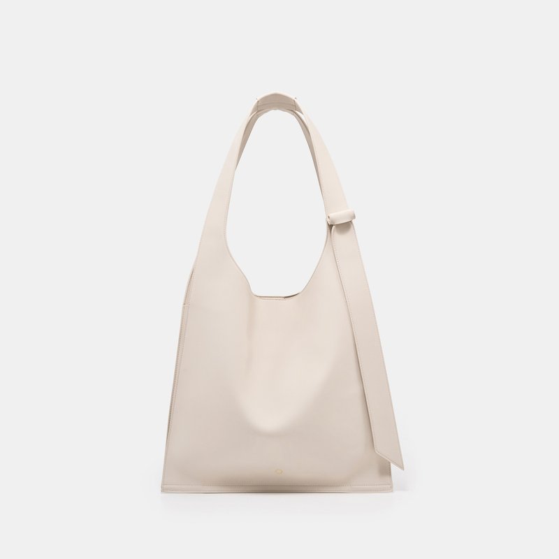 BO Shopper 玉米基皮革 側背包 大包 灰色 - 側背包/斜背包 - 人造皮革 黑色