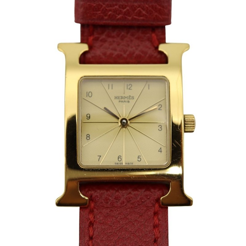 Hermes Watch 1.201 - 01071 - นาฬิกาผู้หญิง - ทอง 24 เค สีทอง