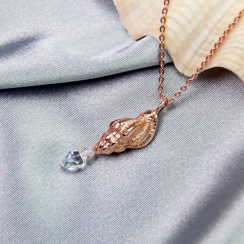 Realistic Shell Series/ Zhongbei Conch-Necklace/ Silver Gift