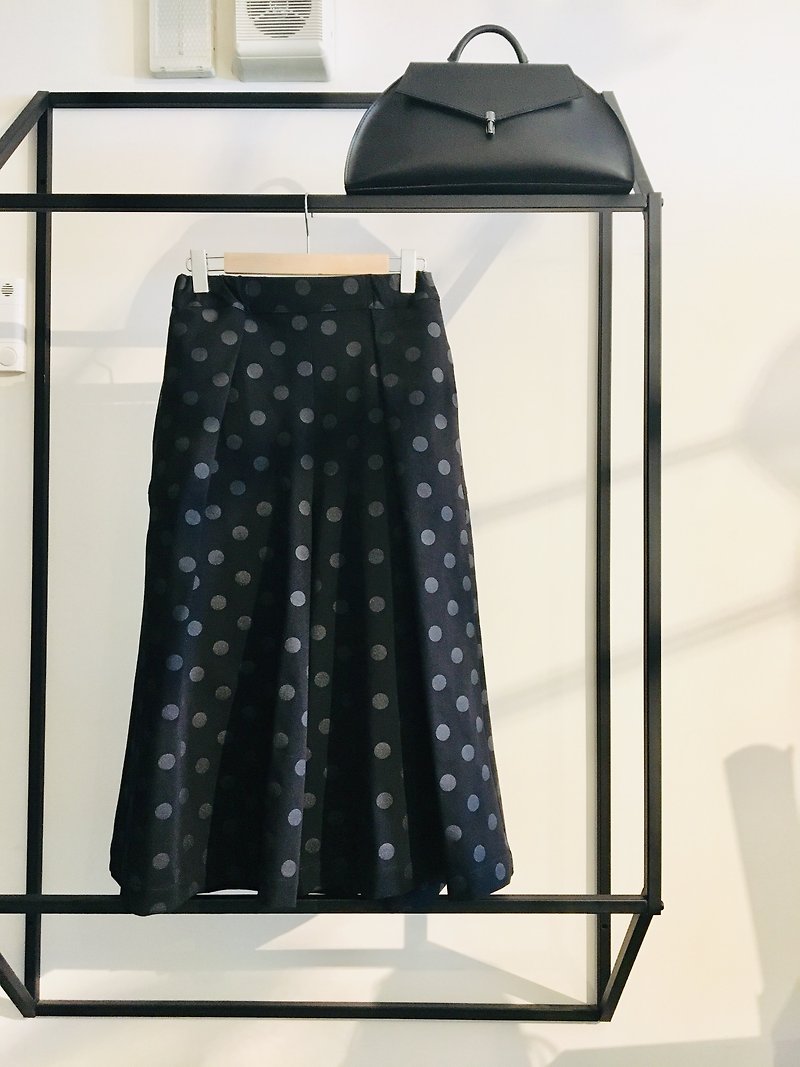 Polka dots wide pants - Women's Pants - Other Materials 