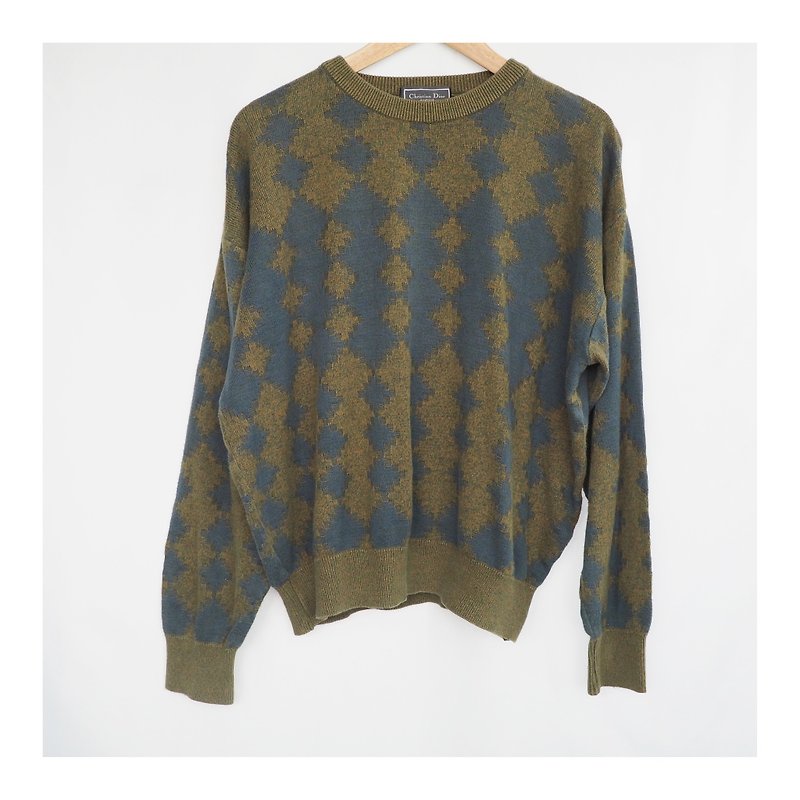 Christian Dior vintage sweater 針織冷衫 - 毛衣/針織衫 - 羊毛 咖啡色