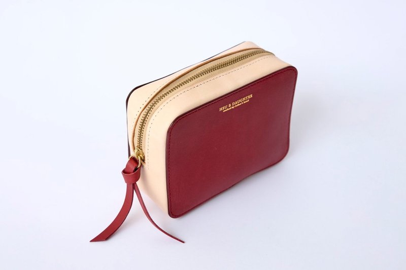 Handmade course storage bag | portable storage | leather | genuine leather | gift - เครื่องหนัง - หนังแท้ 