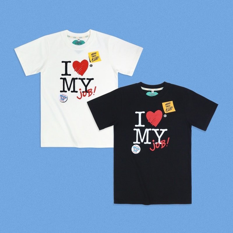 DADDYCLUB | I Love My Job T-shirt - 女 T 恤 - 其他材質 