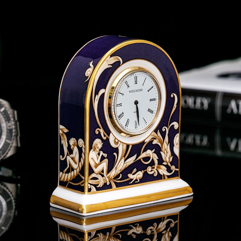 British-made Wedgwood Corner of Plenty 1995 student desk fashionable bone china clock ceramic clock table clock - Clocks - Porcelain 