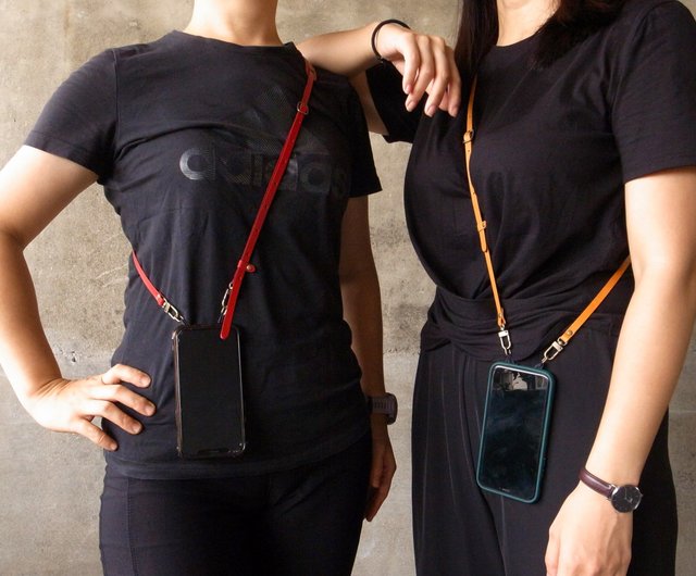 Genuine leather mobile phone strap decompression strap