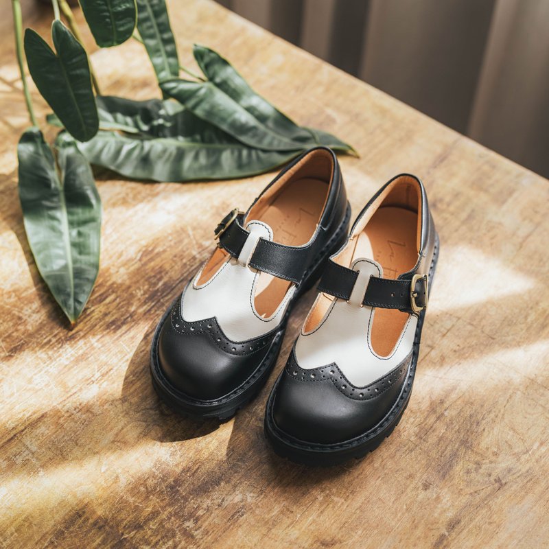 小熊貓瑪莉珍 - 瑪莉珍鞋 - 真皮 黑色