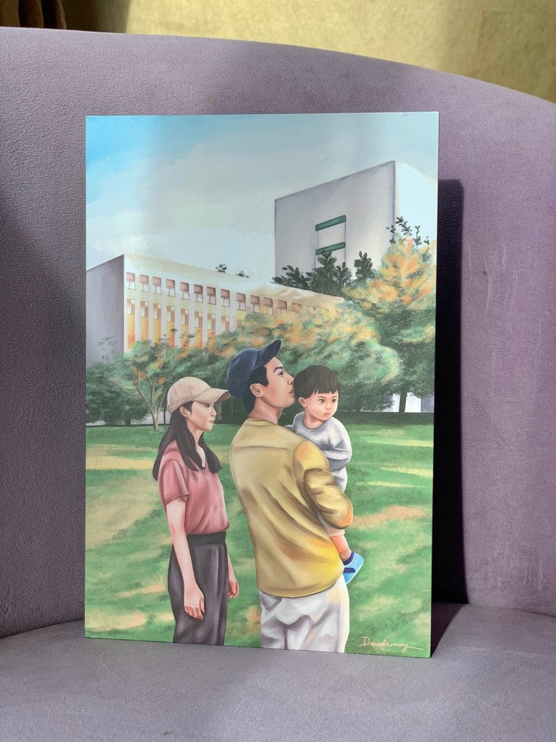全家福似顏繪 | 三人含以上客製化似顏繪 家人 好朋友 畢業 紀念 - 似顏繪/客製畫 - 其他材質 
