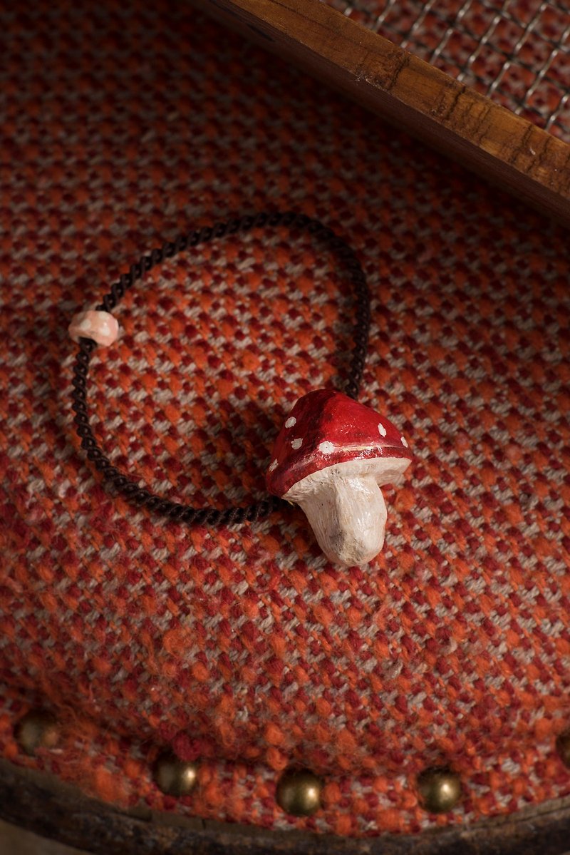 Mushroom hair ring / animal headwear - เครื่องประดับผม - กระดาษ สีแดง