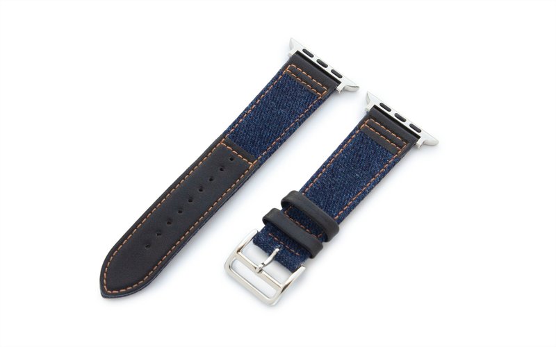Torrii Apple Watch 42 / 44mm 皮革錶帶 - 藍色牛仔 - 錶帶 - 其他材質 