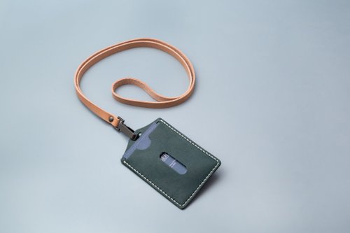 Custom Leather ID holder // ID Holder Leather Lanyard // ID Pass Holder -  Shop underkini ID & Badge Holders - Pinkoi