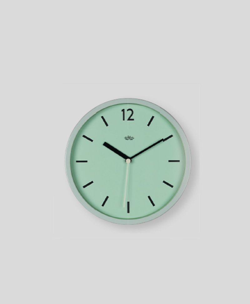 British Wild & Wolf Nordic minimalist urban design style 12-inch wall clock/clock (apple green) - นาฬิกา - พลาสติก สีเขียว